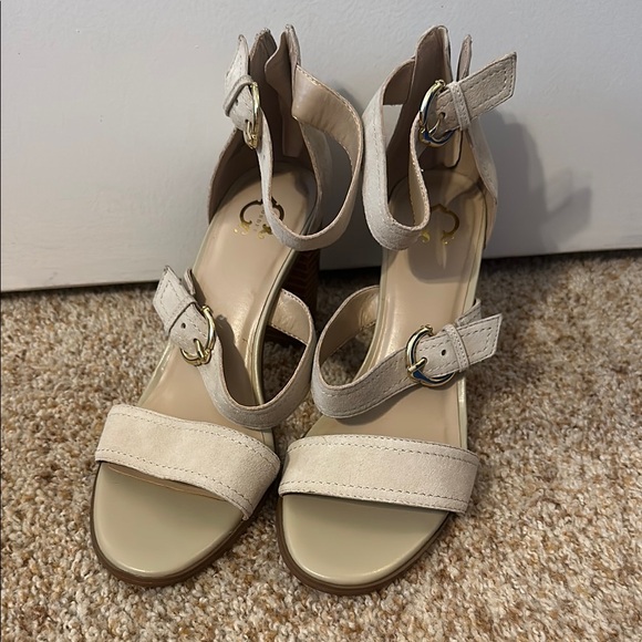 C. Wonder Shoes - Elegant Cream Strappy Sandals